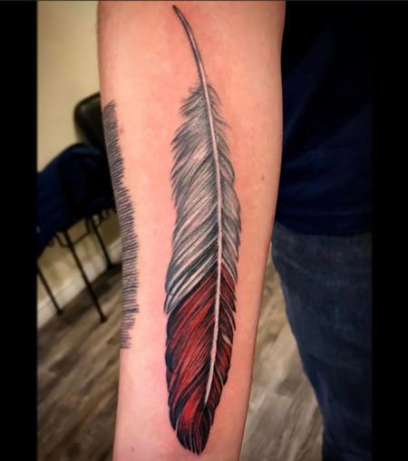 tattoos/ - Rick Mcgrath Red Tip Feather - 141511